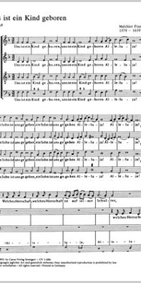 Franck: Uns ist ein Kind geboren (SATB, Orgel) (Koorpartituur)
