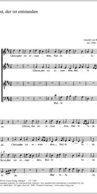 Bruck: Christ, der ist erstanden (SATB) (Partituur)