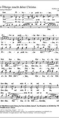 Burck: Vom Ölberge zeucht daher Christus (Partituur)