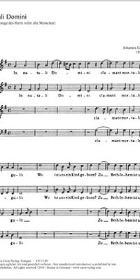 Galliculus: In natali Domini (Partituur)