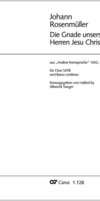 Rosenmüller: Die Gnade unsers Herren Jesu Christ (Partituur)