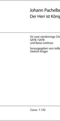 Pachelbel: Der Herr ist König I (Partituur)