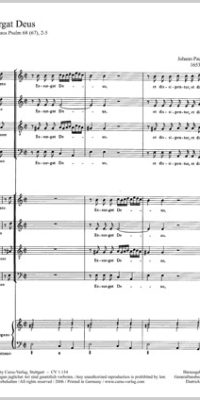 Pachelbel: Exsurgat Deus (SATB) (Partituur)