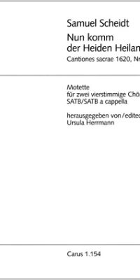 Scheidt: Nun komm, der Heiden Heiland (SATB) (Partituur)