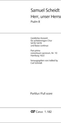 Scheidt: Herr, unser Herrscher (SATB/SATB) (Partituur)