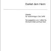 Anonymus: Danket dem Herren, denn er ist (Partituur)