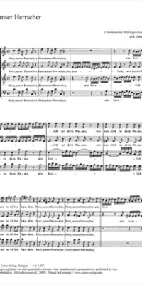 Anonymus: Herr, unser Herrscher (SATB) (Partituur)