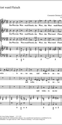 Dedekind: Das Wort ward Fleisch (Partituur)