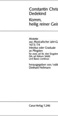 Dedekind: Komm, heilig reiner Geist (SA) (Partituur)