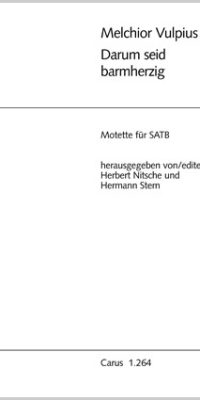 Vulpius: Darum seid barmherzig (Partituur)