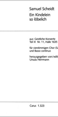 Scheidt: Ein Kindelein so löbelich (Partituur)