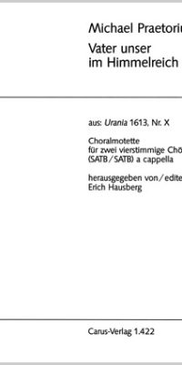 Praetorius: Vater unser im Himmelreich (SATB/SATB) (Partituur)
