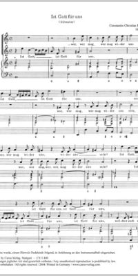 Dedekind: Ist Gott fuer uns (Partituur)
