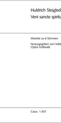 Steigleder: Veni Sancte Spiritus (STTTBB) (Partituur)