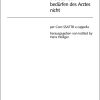 Hartmann: Die Starken bedürfen des Arztes nicht (Partituur)