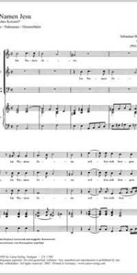 Miserocca: Im Namen Jesu sollen sich beugen (SAM, Basso Continuo) (Partituur)