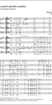 Dulichius: Omnes gentes plaudite (SATB/SATB) (Partituur)