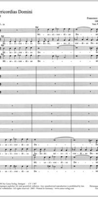 Durante: Misericordias Domini (SATB/SATB) (Partituur)