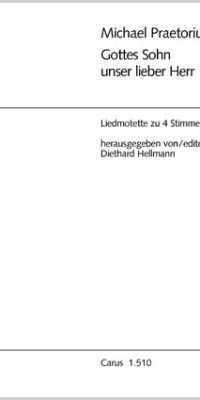 Praetorius: Gottes Sohn, unser lieber Herr (Partituur)