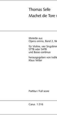 Selle: Machet die Tore weit (Partituur)