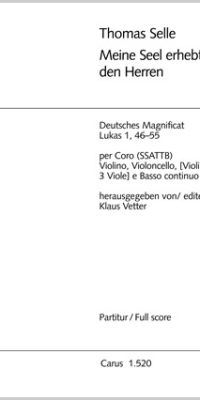 Selle: Magnificat "Meine Seele erhebet" (Partituur)