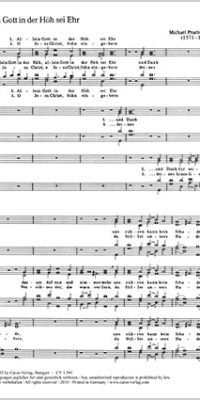 Praetorius: Allein Gott in der Höh sei Ehr (Partituur)