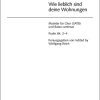 Schein: Wie lieblich sind deine Wohnungen (Partituur)