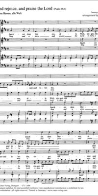 Händel: Sing and rejoice, and praise the Lord
