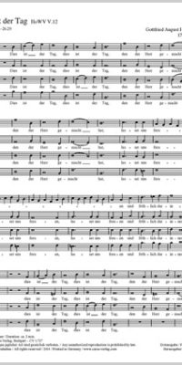 Homilius: Dies ist der Tag (SATB)
