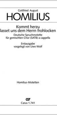 Homilius: Kommt herzu, lasset uns dem Herrn frohlocken (SATB)