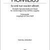 Homilius: So seid nun wacker, allezeit