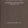 Schütz: Jauchzet dem Herren, alle Welt  (Partituur)
