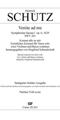 Schütz: Venite ad me (Partituur)