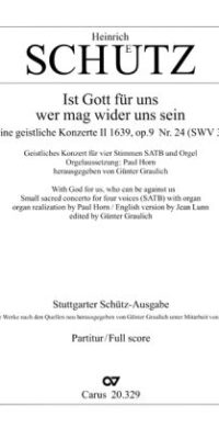 Schütz: Ist Gott fuer uns