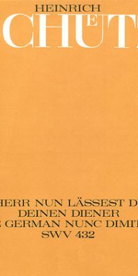 Schütz: Herr, nun lässest du deinen Diener (I)