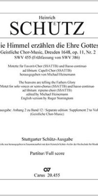 Schütz: Die Himmel erzählen die Ehre Gottes