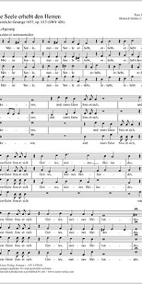 Schütz: Magnificat "Meine Seele erhebt"