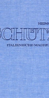 Schütz: Italienische Madrigale