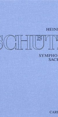 Schütz: Symphoniae Sacrae I