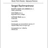 Rachmaninow: Ganzn?chtliche Vigil, Nr. 1, 6 und 4