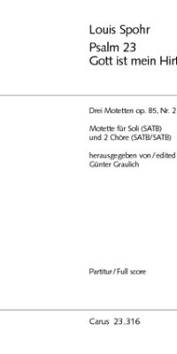 Louis Spohr: Psalm 23 op. 85,2 (Partituur)