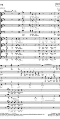 Louis Spohr: Psalm 23 op. 85,2 (Koorpartituur)