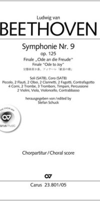 Beethoven: Symphonie Nr. 9. Finale (Chorpartituur)