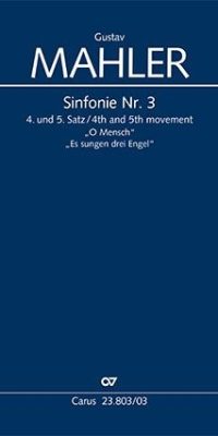 Mahler: Sinfonie Nr. 3 4. und 5. Satz (Klavierauszug)
