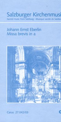 Eberlin: Missa brevis in a (Vocal Score)