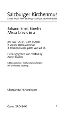 Eberlin: Missa brevis in a (SATB)