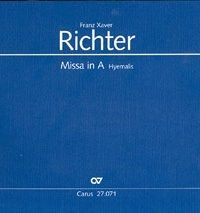 Richter: Missa in A (Partituur)