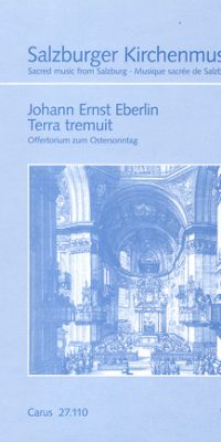 Eberlin: Terra tremuit (Partituur)