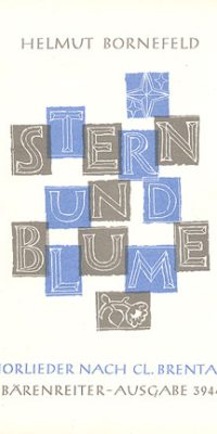 Bornefeld: Stern und Blume. 12 Chorlieder
