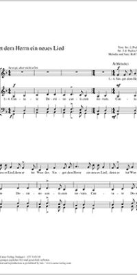 Singet dem Herrn ein neues Lied